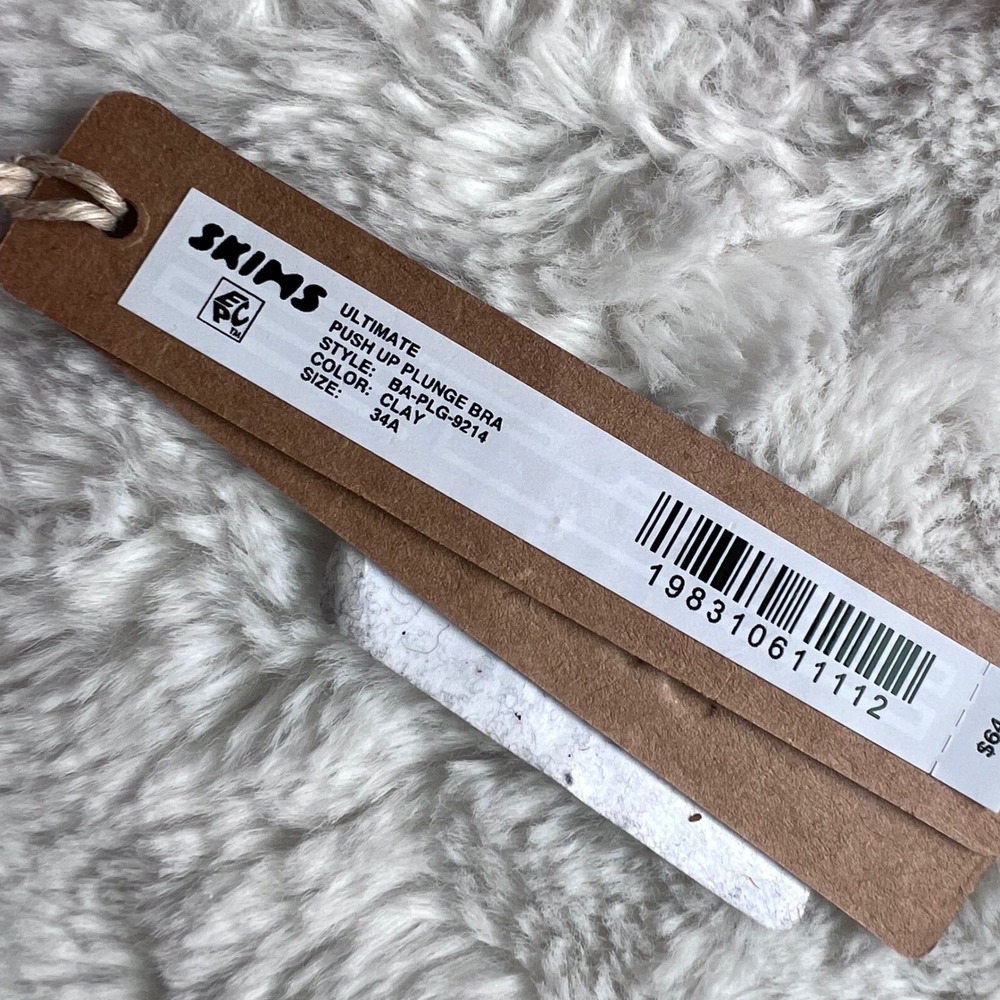 SKIMS Women's Ultimate Push Up Plunge Bra Clay BA-PLG-9214 Size 34A NWT - Picture 8 of 13